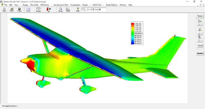 Cessna 182 Surface Pressure 