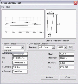 Cross Section Tool